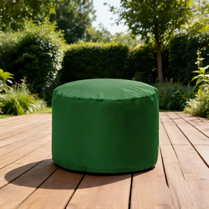 Pouf Extérieur Imperméable Vert Jardin – Le Nomad