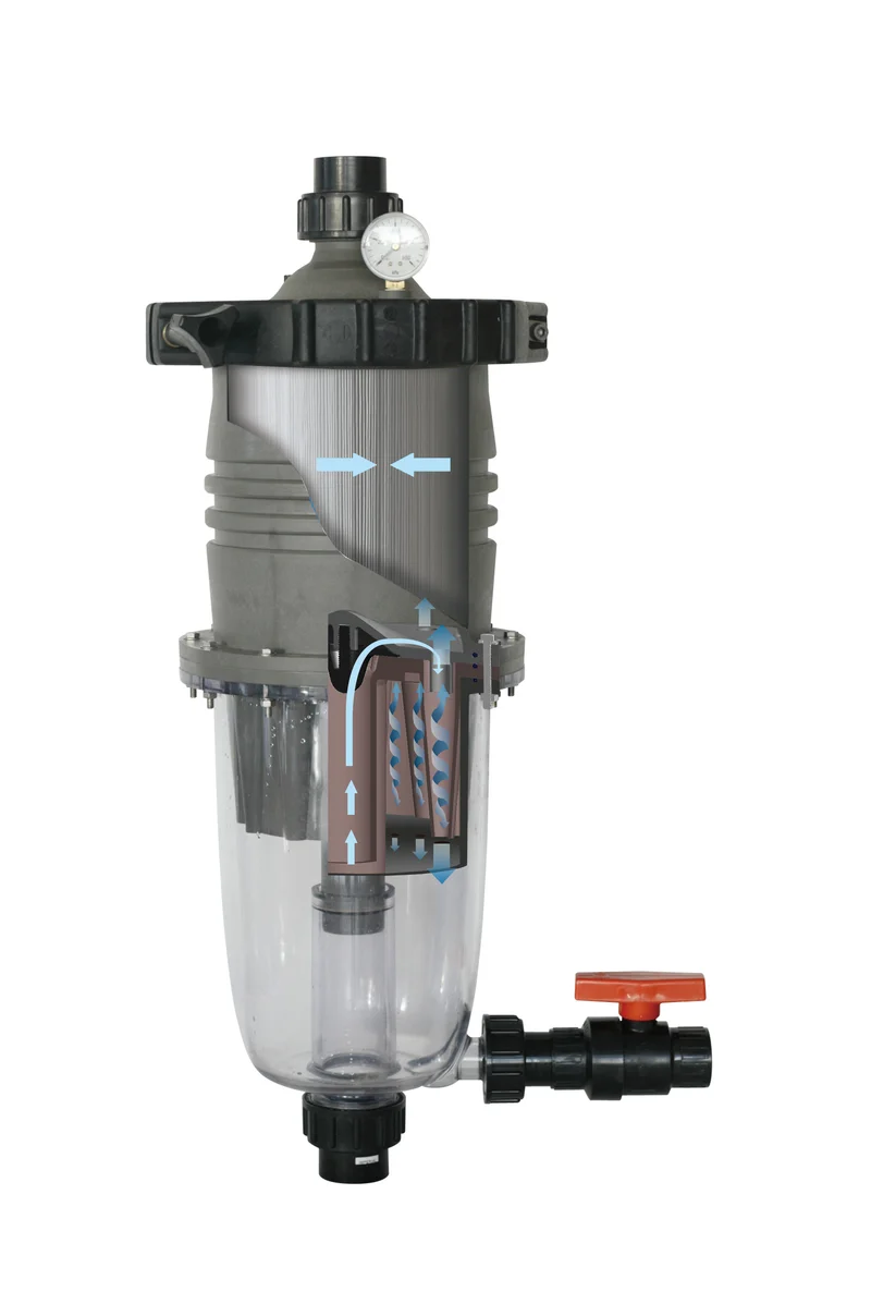 Filtre piscine Multicyclone 16 PLUS - filtre cyclonique - efficace et sans entretien lourd