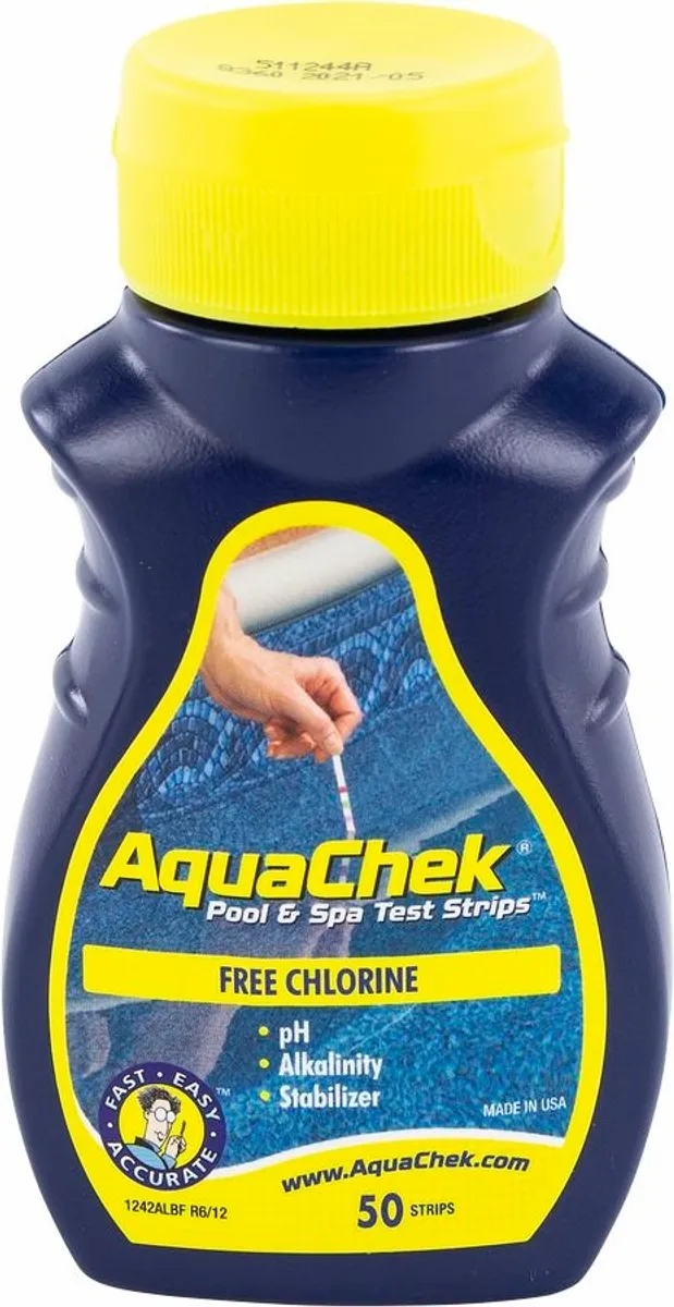 Test piscine AquaCheck Jaune (4 valeurs) - analyse rapide et facile d'utilisation