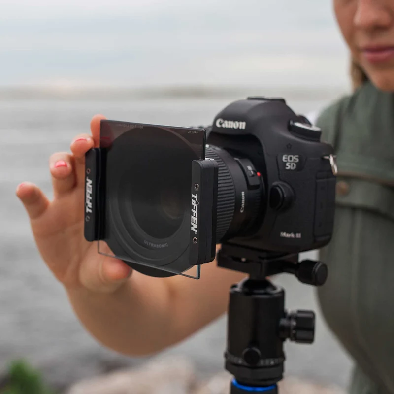Porte-filtre pour caméra avec bague d'adaptation de la série Tiffen Pro100