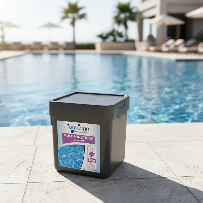 Chlore multifonction en galets 200 g 5 kg Aqualyn