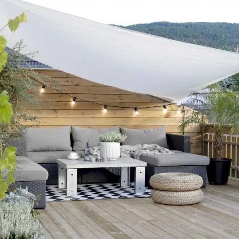 Voile d'ombrage 2 x 2,5 m en toile Oxford