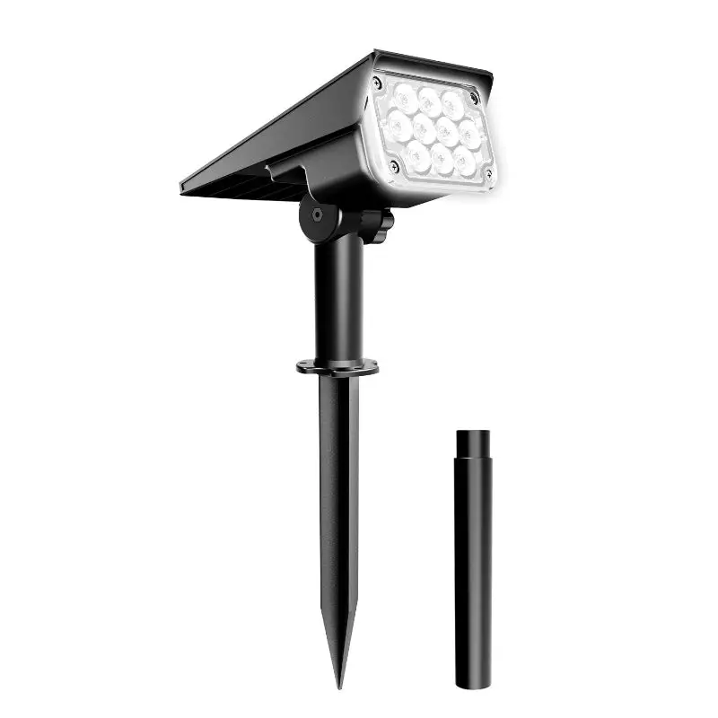 Spot solaire extérieur LED sur piquet