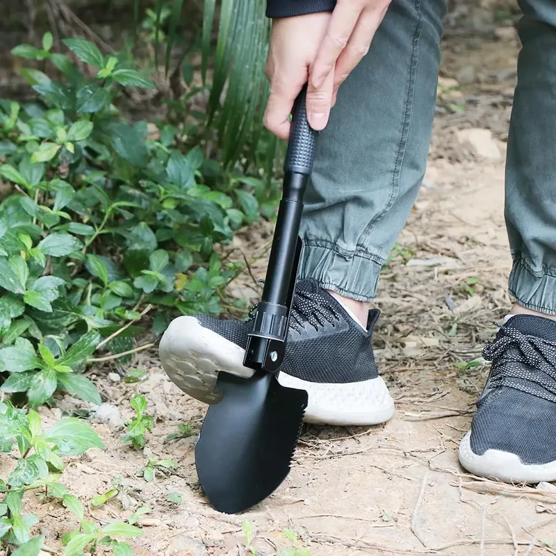 Pelle pliante de camping multifonctionnelle 5 en 1