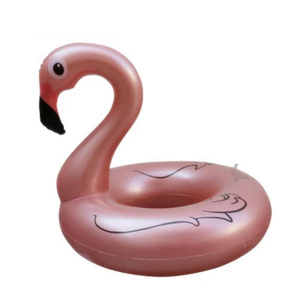 Bouée Enfant Flamant Rose Or