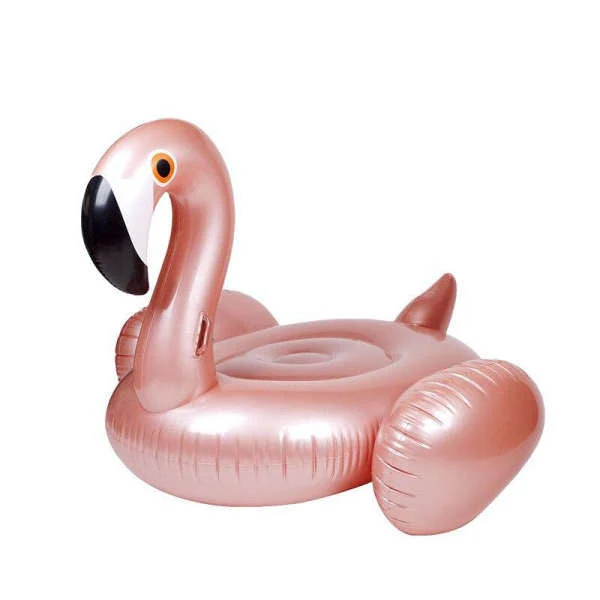 Bouée Flamant Rose Doré