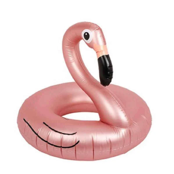 Bouée Flamant Rose Or