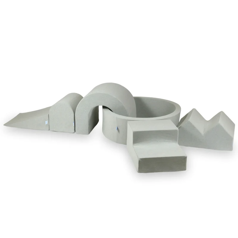 Configurateur de parcours de motricité - Ensemble 14 (Coin, Tunnel, Colline, Marches et Pics)