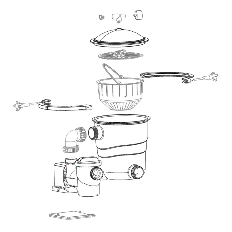 Groupe de filtration à balles Poolex Filter Max - 4,8m³/h / 80W