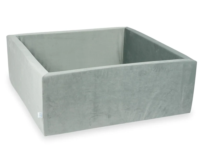 Piscine à balles carrée 110x110x40 cm Velvet grise sans balles