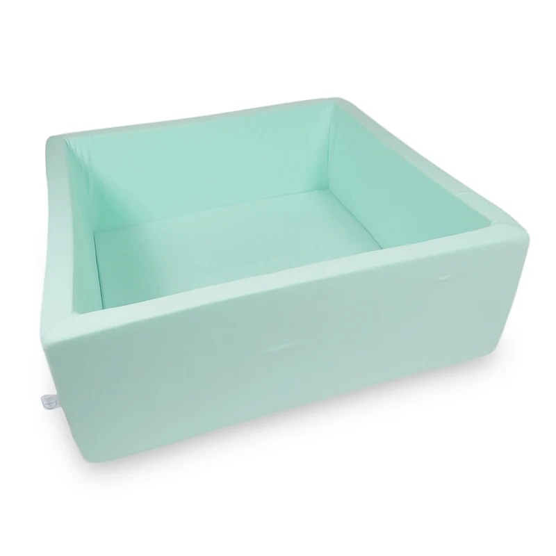 Piscine à balles carrée 110x110x40 cm menthe sans balles