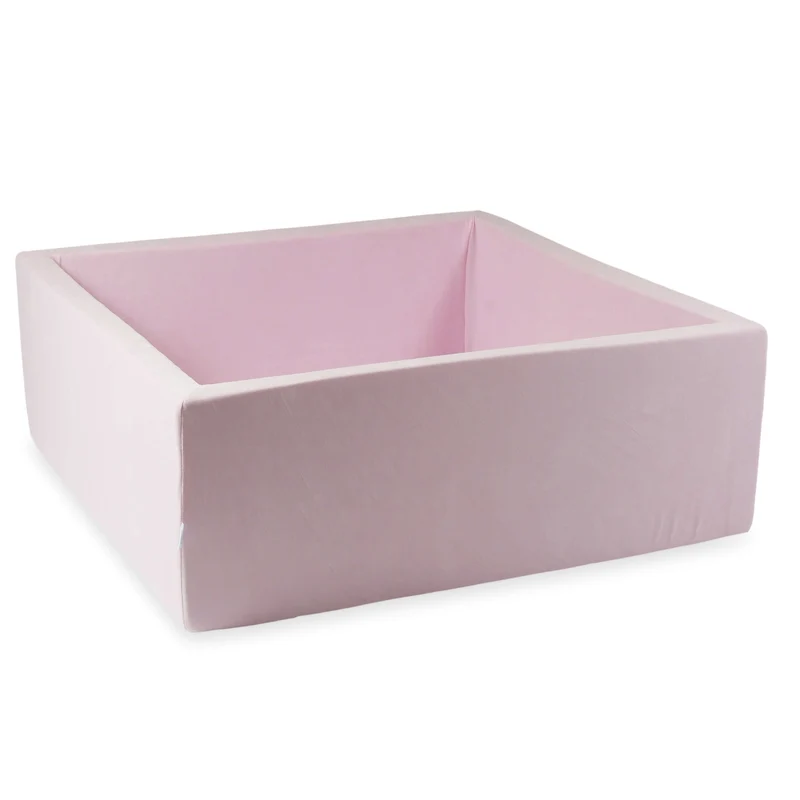 Piscine à balles carrée 110x110x40 cm Velvet Soft light pink sans balles
