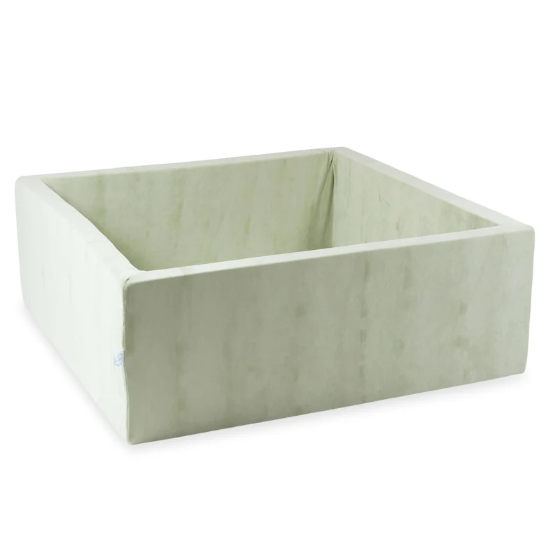 Piscine à balles carrée 110x110x40 cm Velvet Soft pistachio sans balles