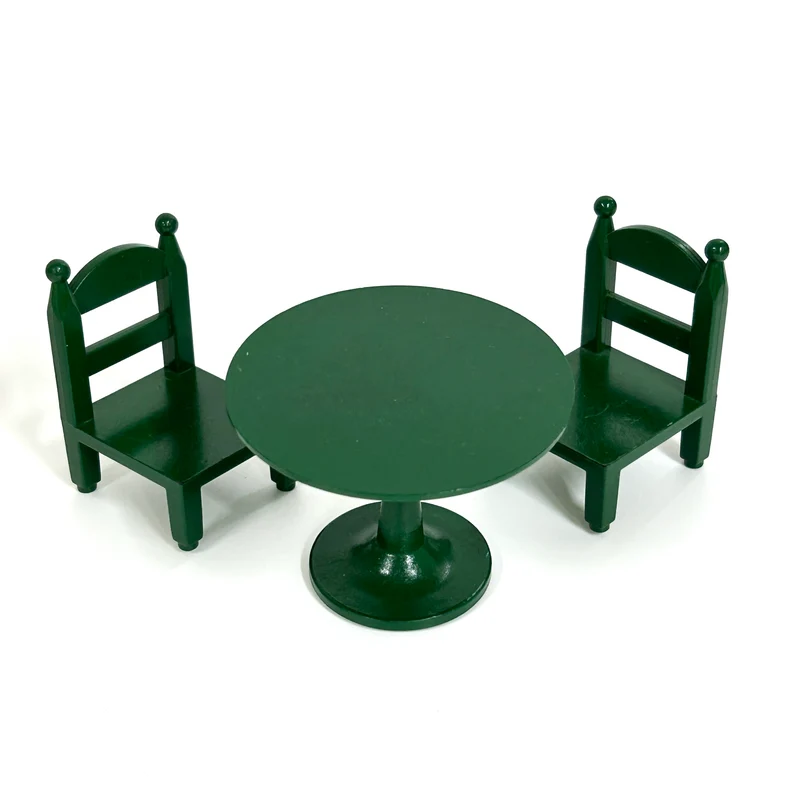 [used] Green Round Table Set KA-02 Sylvanian Families Calico Critters