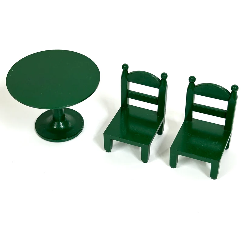 [used] Green Round Table Set KA-02 Sylvanian Families Calico Critters