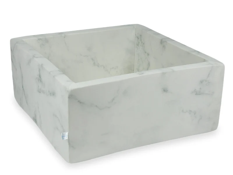 Piscine à balles carrée 90x90x40 cm marbre sans balles