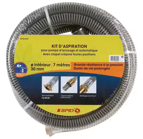 KIT D'ASPIRATION MÉTAL 7M Ø30mm