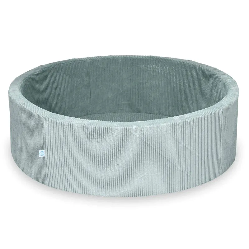 Piscine à Balles 130x40 velours côtelé menthe claire sans balles