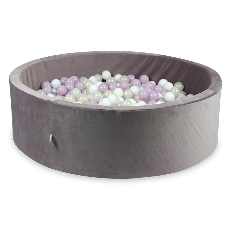 Piscine à balles en velours velvet lilac 130x40 cm avec 700 balles