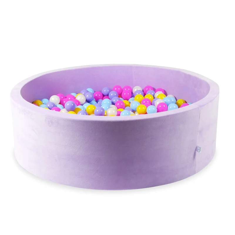 Piscine à balles en velvet soft Lilac 130x40 cm avec 700 balles