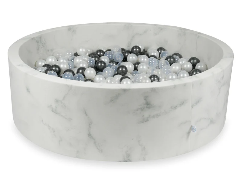 Piscine à balles en velours Marble 130x40 cm avec 700 balles