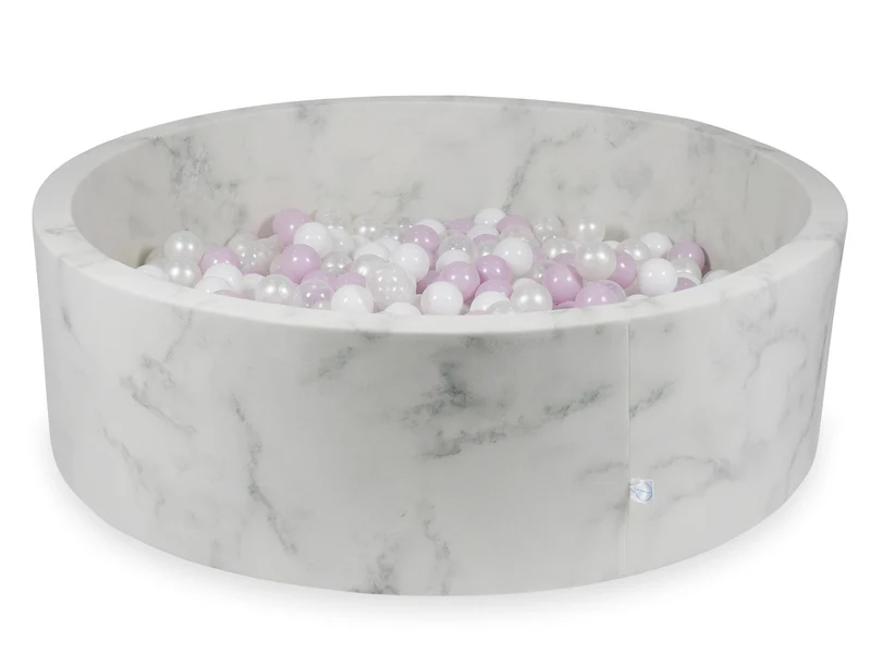 Piscine à balles en velours Marble 130x40 cm avec 700 balles