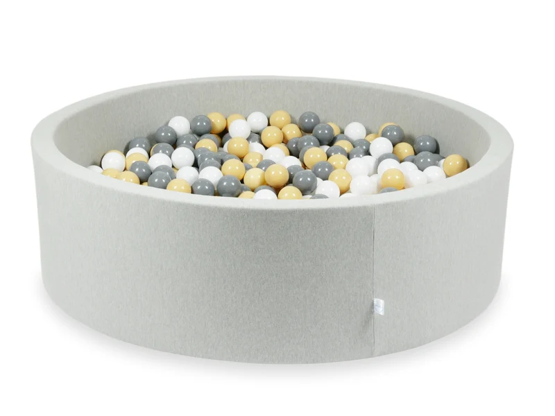 Piscine à balles en gris clair 130x40 cm avec 700 balles