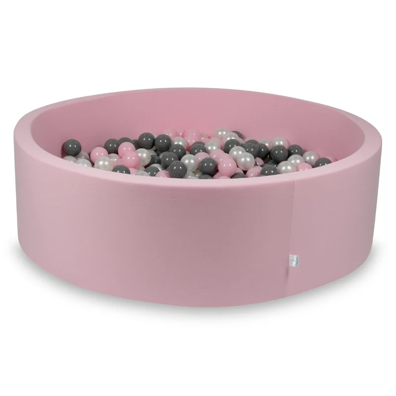 Piscine à balles en rose poudré 130x40 cm avec 700 balles