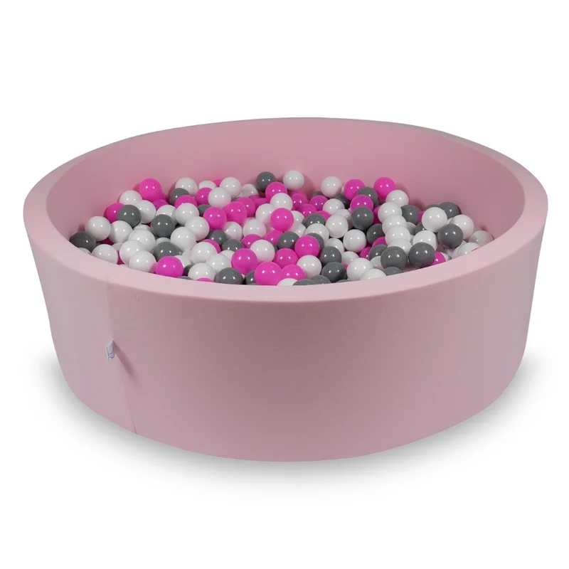 Piscine à balles en rose poudré 130x40 cm avec 700 balles