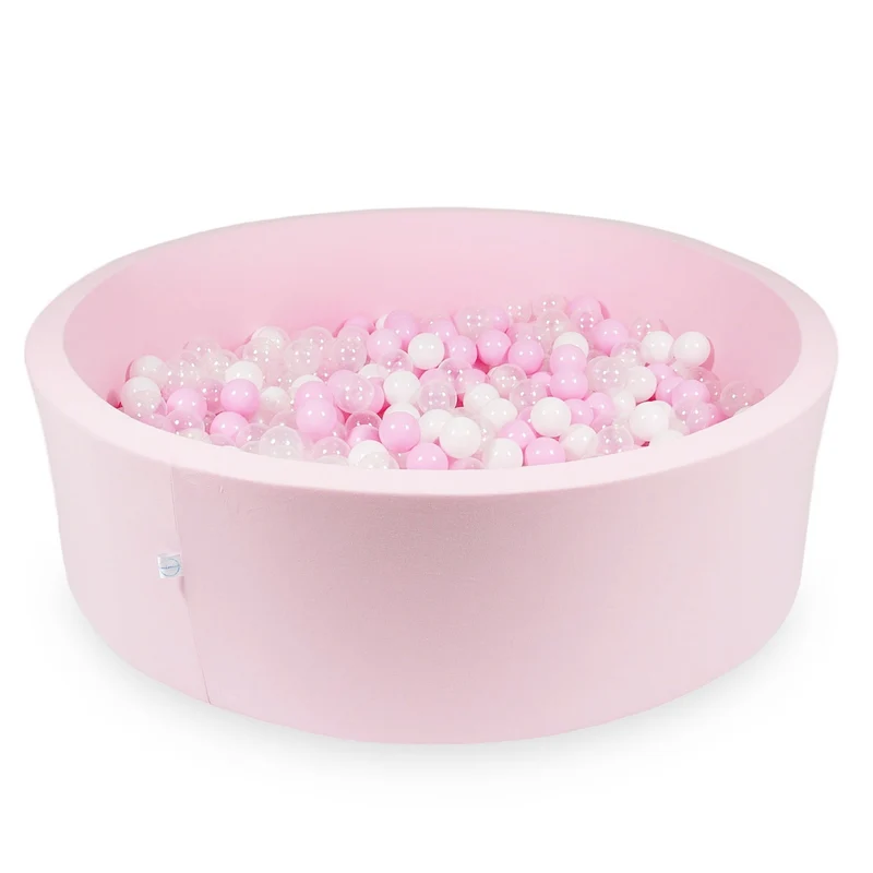 Piscine à balles en rose poudré 130x40 cm avec 700 balles