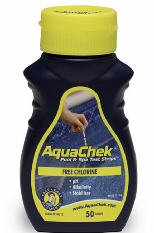 Bandelettes d'analyse 4 en 1 AquaChek Jaune - 50 bandelettes