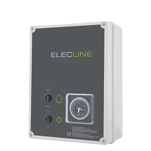Coffret électrique filtration et éclairage mono