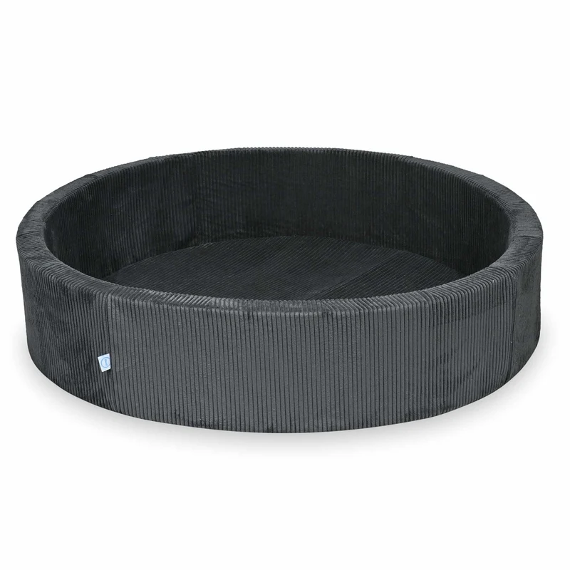 Piscine à Balles 130x30 velours côtelé graphite sans balles