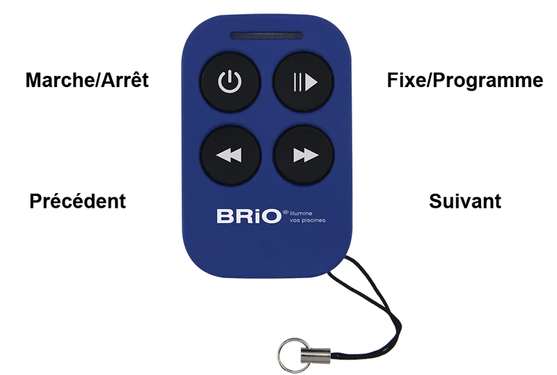 Télécommande Brio RC+ CCEI – Remplacement Radio pour Pilotage Projecteur Piscine LED
