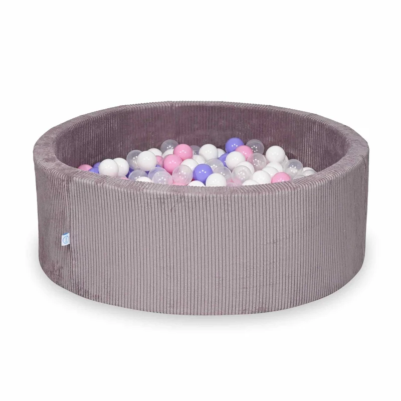 Piscine à balles en velours côtelé Lavende 110x40 cm avec 500balles