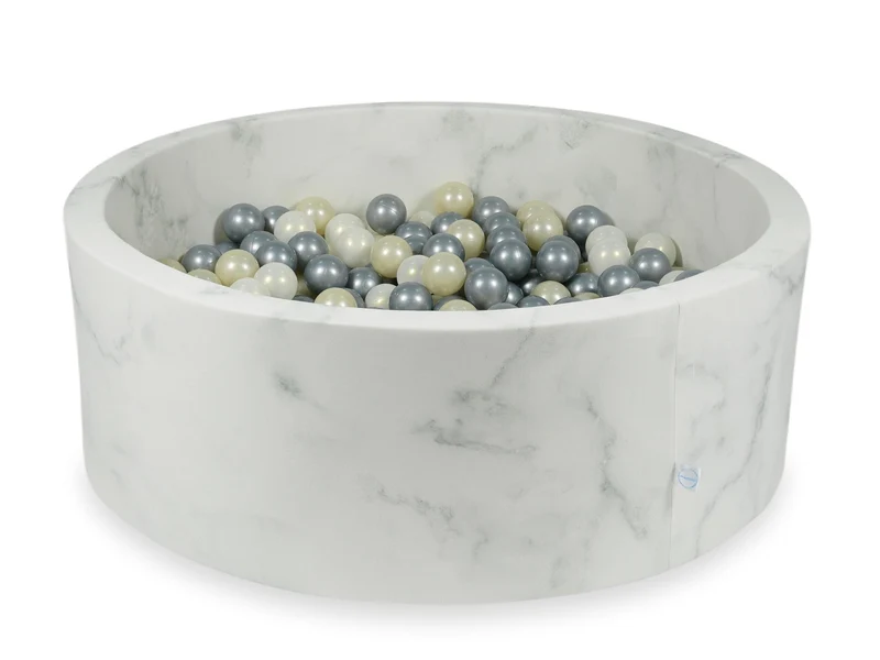 Piscine à balles en velours Marble 110x40 cm avec 500balles