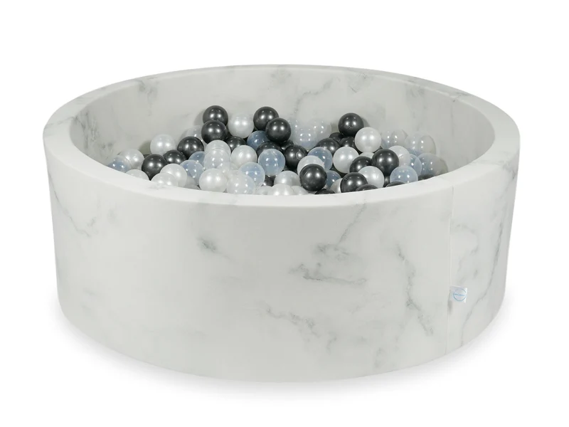 Piscine à balles en velours Marble 110x40 cm avec 500balles