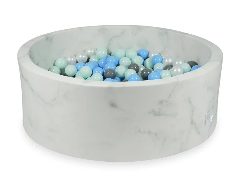 Piscine à balles en velours Marble 110x40 cm avec 500balles