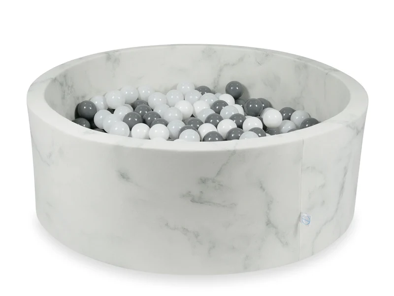 Piscine à balles en velours Marble 110x40 cm avec 500balles