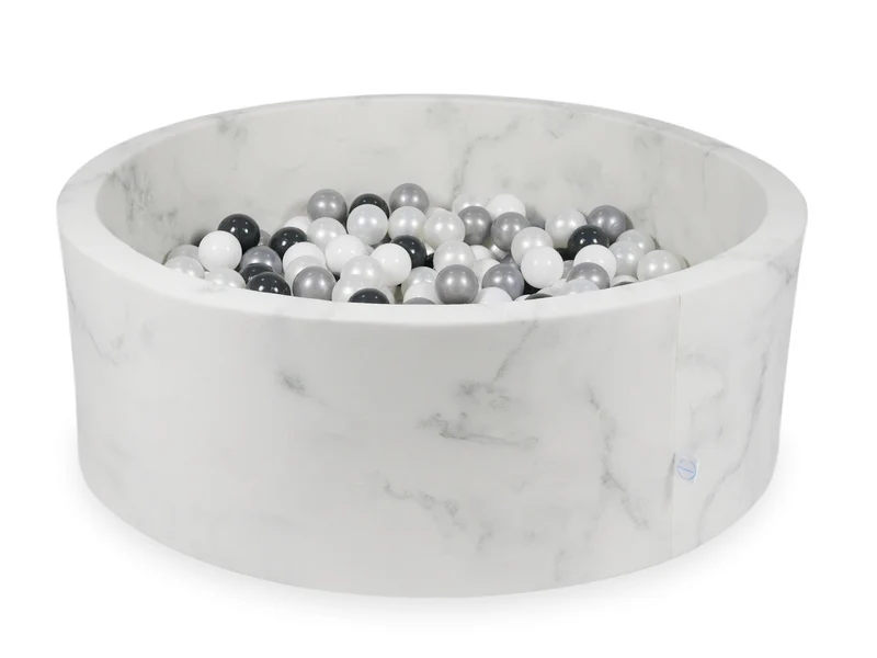 Piscine à balles en velours Marble 110x40 cm avec 500balles