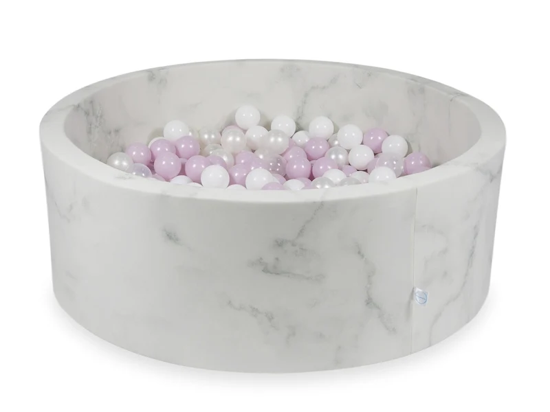 Piscine à balles en velours Marble 110x40 cm avec 500balles
