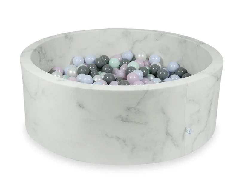 Piscine à balles en velours Marble 110x40 cm avec 500balles
