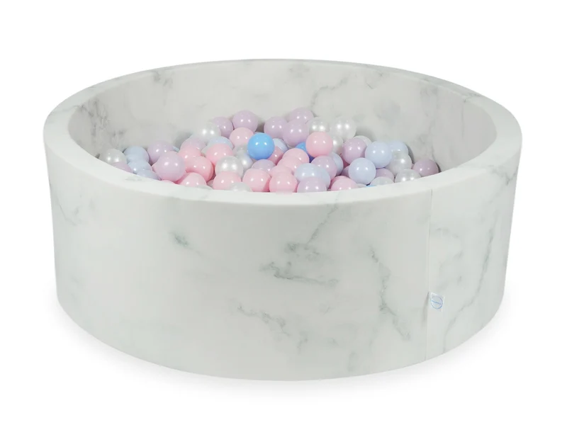 Piscine à balles en velours Marble 110x40 cm avec 500balles