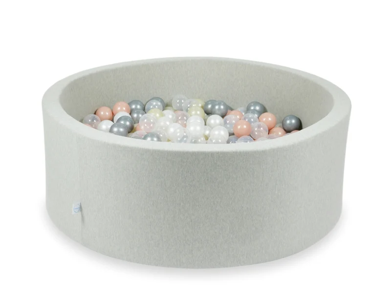 Piscine à balles en gris clair 110x40 cm avec 500balles