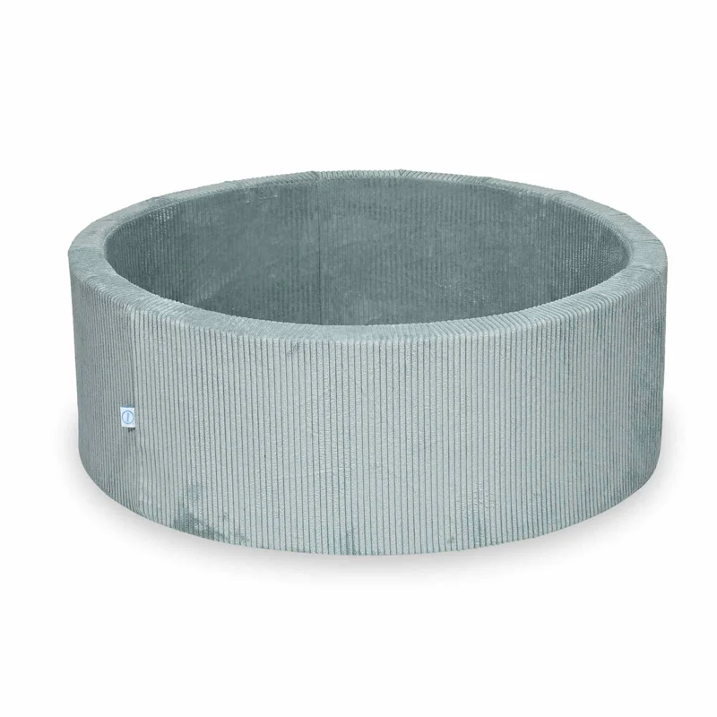 Piscine à Balles 110x40 velours côtelé menthe claire sans balles
