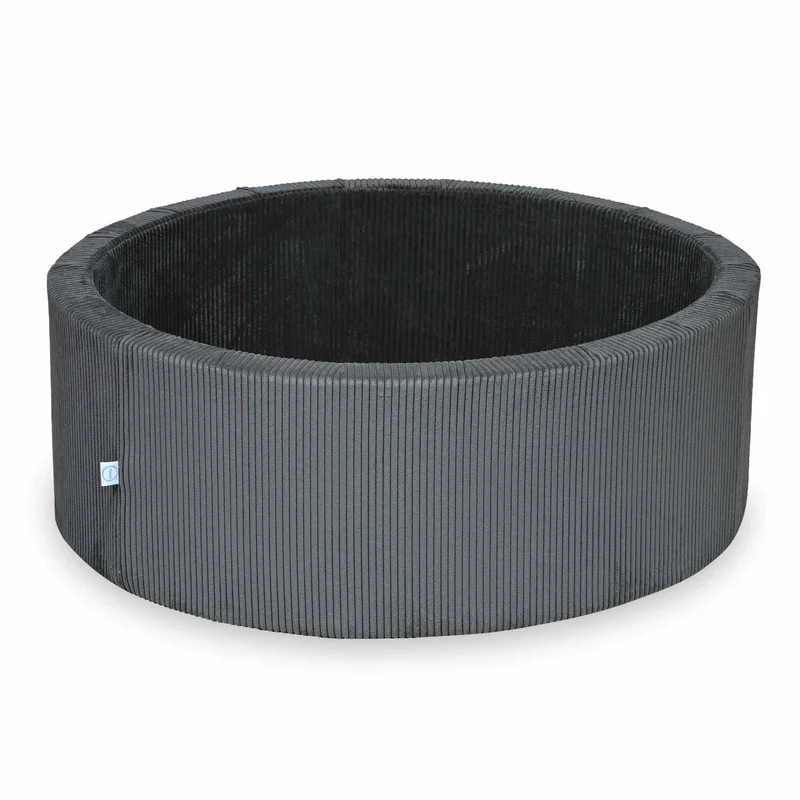 Piscine à Balles 110x40 velours côtelé graphite sans balles