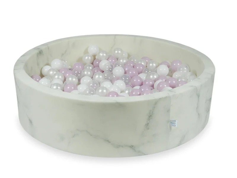 Piscine à balles en velours Marble 110x30 cm avec 400 balles