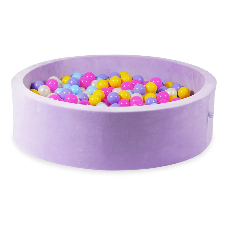 Piscine à balles en velvet soft Lilac 110x30 cm avec 400 balles