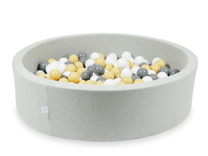 Piscine à balles en gris clair 110x30 cm avec 400 balles