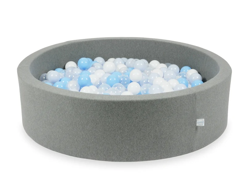 Piscine à balles en gris 110x30 cm avec 400 balles